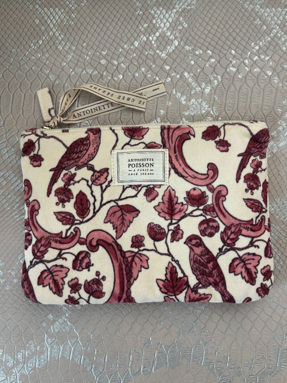 Sézane X Antoinette Poisson Velvet Pouch